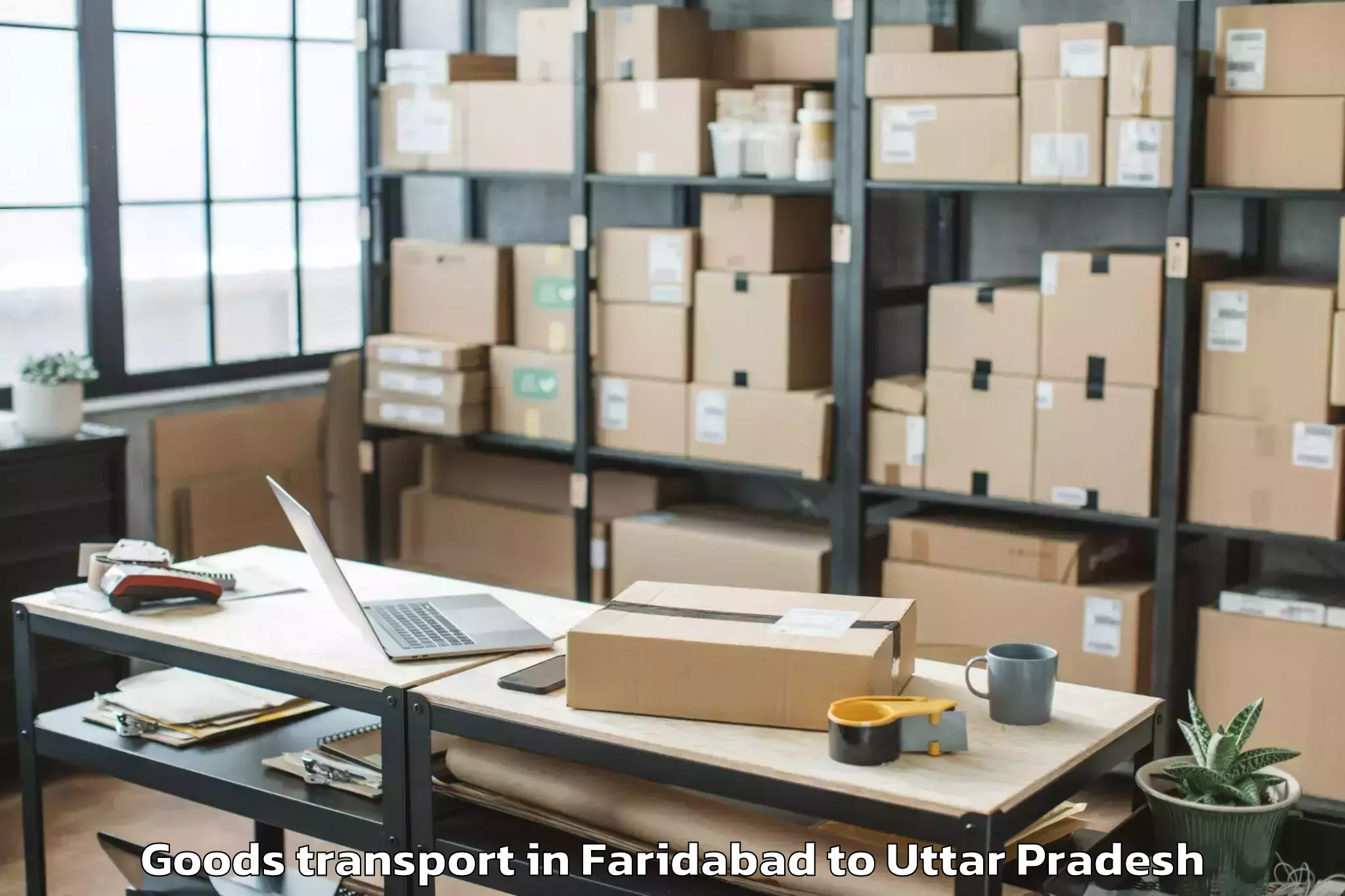 Faridabad to Sohawal Goods Transport